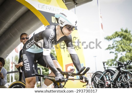 Utrecht, The Netherlands. 4th of July, 2015. Tour de France Time Trial Stage, MICHAL GOLAS, Team Etixx Quick Step