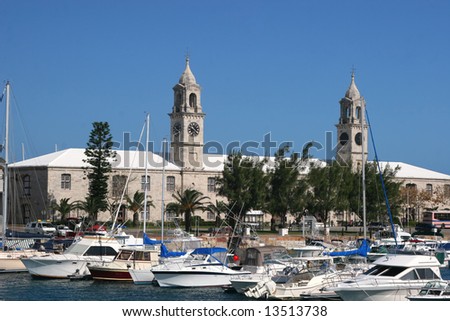 The Clocktower Building And The Marina At The Royal Naval Dockyard ...