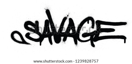 Similar – Image, Stock Photo word vandals on the pedestrian bridge
