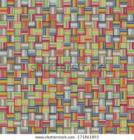 mosaic tiled rainbow color striped checker backdrop