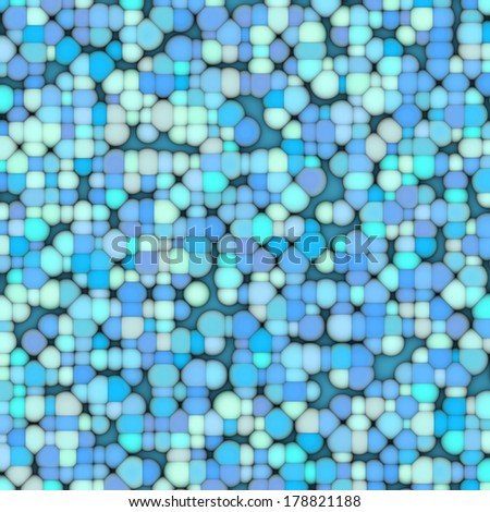 3d bubble balls pattern mosaic backdrop in blue gray