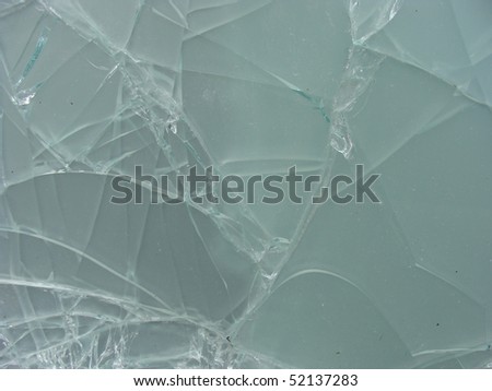 shattered broken glass
