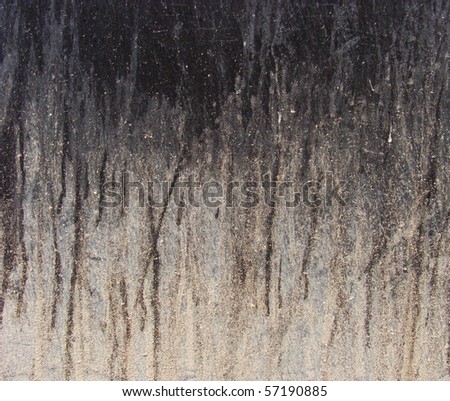 black leak grunge drip pattern on gray white beige wall background
