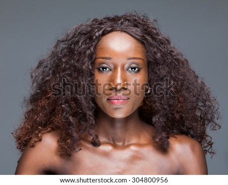 African woman portrait clean