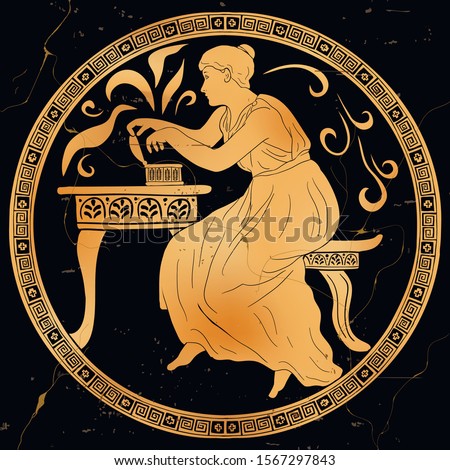 The ancient Greek goddess Pandora opens a box and frees evil powers. Old mythological plot.