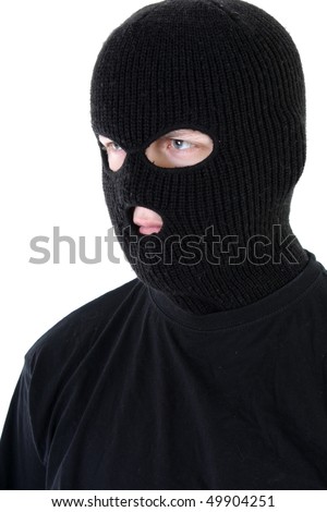 Gangster In Black Mask Stock Photo 49904251 : Shutterstock