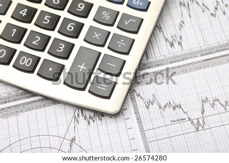 business graph & calculator