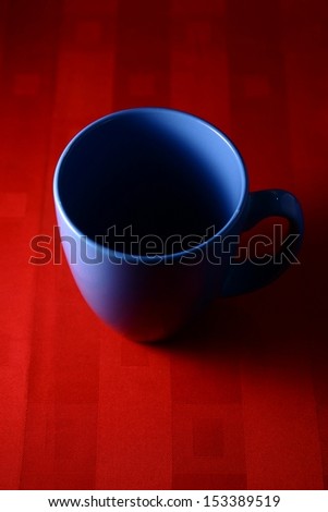 Blue Coffee Mug A photo of a blue coffee mug