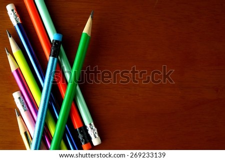 Colorful Pencils\
Photo of colorful pencils for texture or background