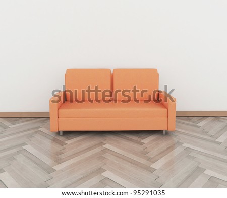 nice orange sofa