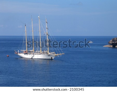 Large sailing boat in Thailand