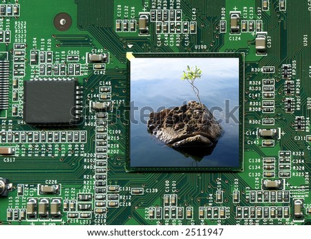 Small island on motherboard