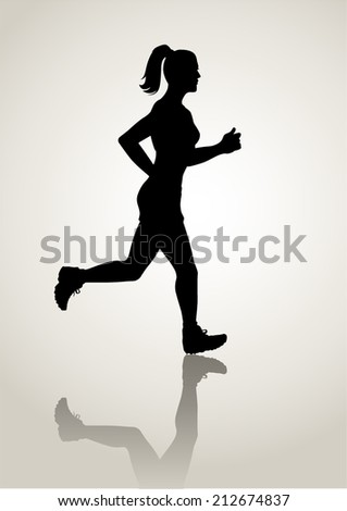 Similar – Image, Stock Photo Silhouette of a joggers on a bridge