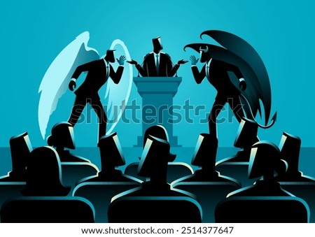 Similar – Image, Stock Photo Evil Evil