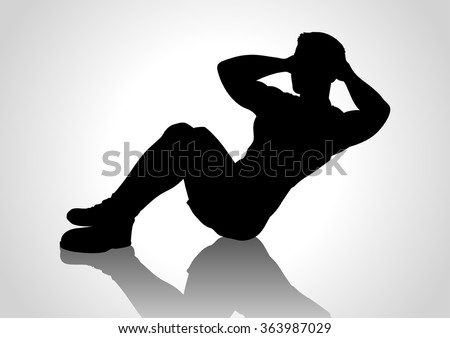 Man Doing Sit Ups Cartoon Sit Up Clipart Stunning Free Transparent Png Clipart Images Free Download