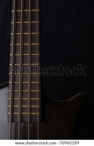 Bass guitar with strings