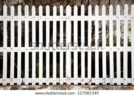 White fence