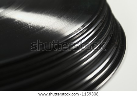 Black vinyl plate