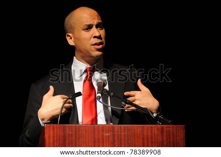 MAHWAH, NJ-MAY 3: The Honorable Cory Booker, Mayor City of Newark, speaks at the Russ Berrie Awards for Making A Difference Celebration on May 3, 2011 at Ramapo College of New Jersey in Mahwah, NJ.