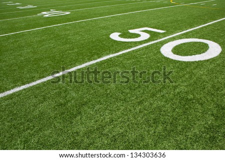 Yard Lines of a American Football Field