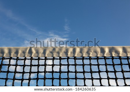 Tennis Court Net with room for copy