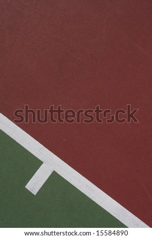 Tennis court background with room for copy