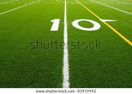 Ten Yard Line of a Football Field, (Part 2 of 9 Series)