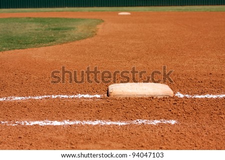 Baseball Infield View From The First Baseline Stock Photo 94047103 ...