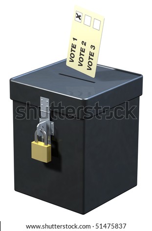 Election Ballot Box With Voting Slip Stock Photo 51475837 : Shutterstock