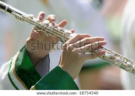 Playing flute