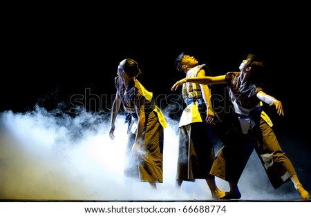 CHENGDU - DEC 10: Group dance \