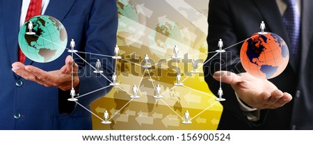 Network marketing business concept