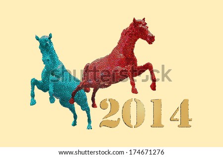 Year of the horse concept