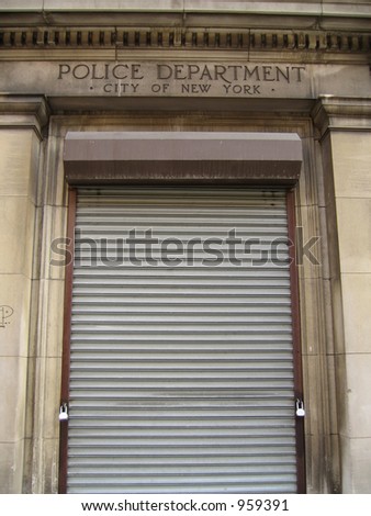locked police station entrance nyc