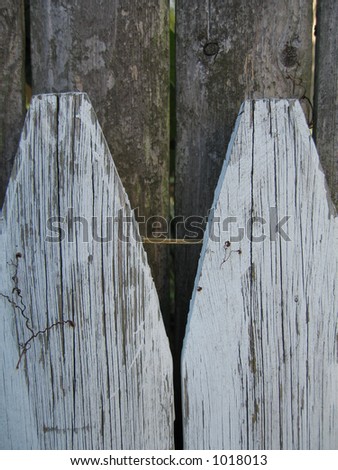 white picket fence abstract