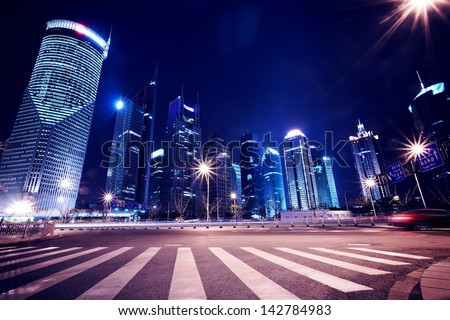 Shanghai Pudong City Night