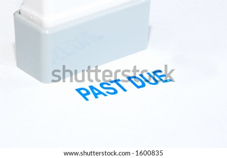past due stamp