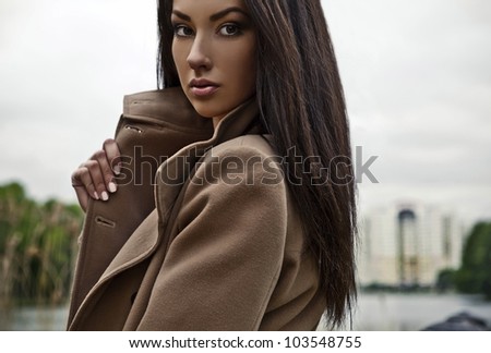 Portrait of a beautiful model
