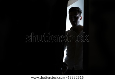 Similar – Image, Stock Photo strange | a locked door stands lonely around…