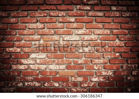 Old grunge brick wall background. Background of brick wall texture