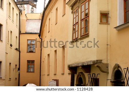 Olomouc, second oldest city in Czech republic. Old European houses, streets and square