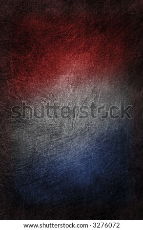Wrinkled muslin background gradating through red, white, and blue colors with a central hot spot