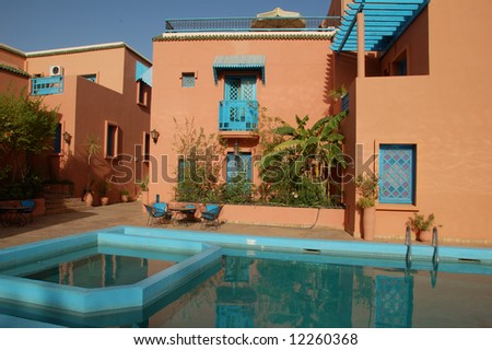 swimming pool at Hotel palais salam taroudant morocco