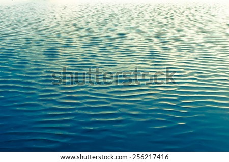 Ripples in ocean water