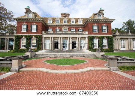 Long Island Gold Coast Mansion at Old Westbury Gardens Stock fotó © 