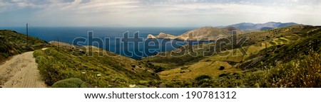 Aegean Sea Panoramic - Syros, Greece