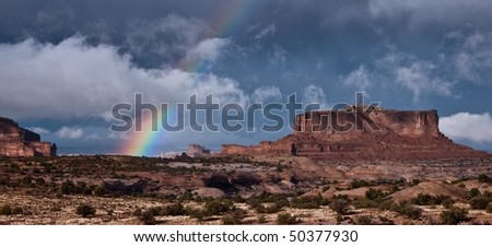 ...stormy weather in Canyonland National Park