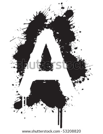 Graffiti Splatter A Stock Vector Illustration 53208820 : Shutterstock