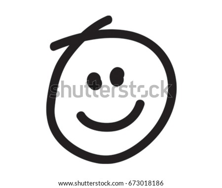 Smiley Face Vector Illustration. Happy Icon