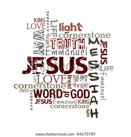 Religious Words Isolated On White Stock Photo 84670789 : Shutterstock